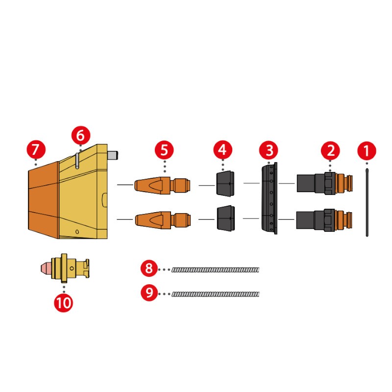 Fronius - Düsenstockisolierung ø10,1 / ø15x10