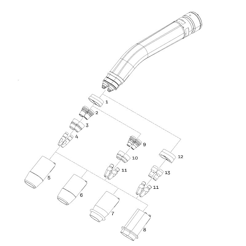 Fronius - Gasdüse Twin Compact L82,5mm