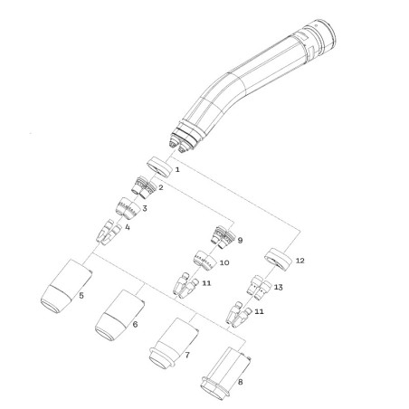 copy of Fronius - Düsenstock M11x1,0/SW10x19,5 - 42,1000,0934 - Abb. Pos.2 Fronius 15,75 € -  - 9007947566416 - 18,74 € - 