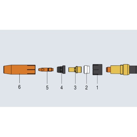 Fronius - Gasdüse konisch ø13/ø22x74,5 (MTW 3500)