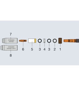 Fronius Überwurfmutter M18x1,5 - AW7000 / AW7000 Time (1Stück) - 42,0400,1003 -  - 9007946340703 - 19,64 € - 