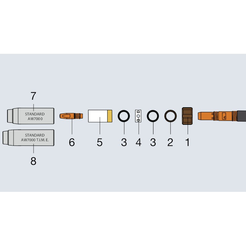 Fronius Gasdüse konisch ø17/ø28x90 (AW7000 Time) - AW7000 / AW7000 Time (1Stück)