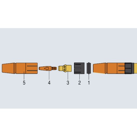 Fronius Gasdüse zylindrisch ø17/ø20x66 isoliert (Robacta 2500) (1Stück)