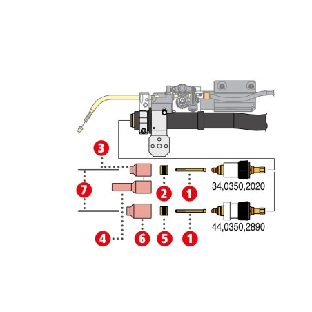 Fronius Spannhülse ø2,4/ø5,9x60