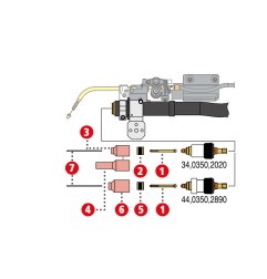 Fronius Spannhülse ø3,2/ø5,9x60