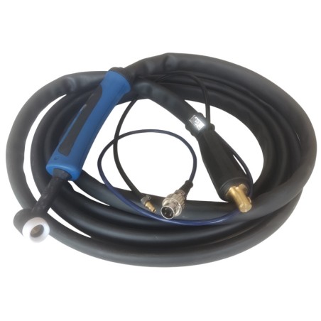 GYS - ABTIG WIG-Brenner GRIP SR17 DB - luftgekühlt - 4 m Stecker 10 / 25 mm² - Steuerkontakt DIN 3-pol. - mit Zubehör-Set - 0460
