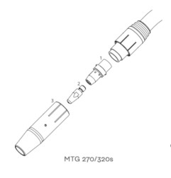 Fronius - Düsenstock M6/SW13x30 - VPE 5 Stk. - 42,0001,1634,5 -  - 9007947628596 - 31,39 € - 