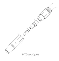 Fronius Gasdüse Gasdüse kon Ø13/Ø22x67 - 44,0350,3234 -  - 9007947013408 - 15,65 € - 