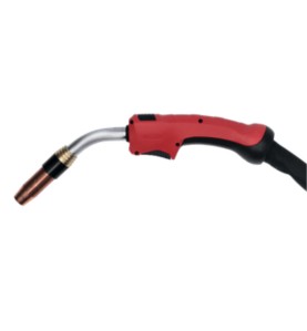 A stylish image showcasing the Fronius MIG Schweißbrenner MTW 320s /E/6,0m/45° - Fortis, featuring the product reference 4,036,566,001 by Fronius, available for 507,30 €.