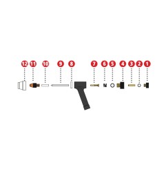 Plasmadüse ø 0,6 - 1,6 mm für Plasmabrenner PWT 500 - Fronius (1 Stück) - 42,0001,3723f -  - 9007946833984 - 22,62 € - 