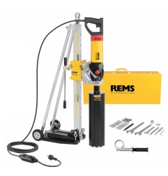 REMS Picus SR SET TITAN Elektrische Diamant-Kernbohrmaschine mit Speed-Regulation im Koffer & Bohrständer Titan