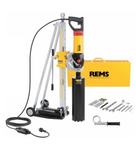 REMS Picus SR SET TITAN Elektrische Diamant-Kernbohrmaschine mit Speed-Regulation im Koffer & Bohrständer Titan - 183022 R220 - 