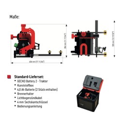 Gecko Battery 2 - Kabelloser Schweisstraktor