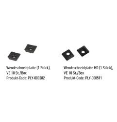 Wendeschneidplatten zum Fasen PROMOTECH / Anfasmaschine für Rohre - PLY-000282 - -