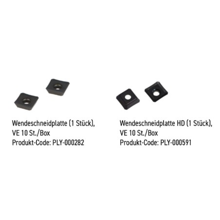 Wendeschneidplatten zum Fasen PROMOTECH / Anfasmaschine für Rohre - PLY-000282 - -