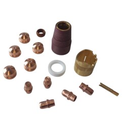 Trafimet Ergocut A151 - 1 Luftrohr, 1 Swirl Ring, 5 Elektroden kurz, 5 Schneiddüsen k. 1,6mm, 1 Aussenschutzdüse, 1 Feder SET A1