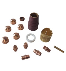 Trafimet Ergocut A151 - 1 Luftrohr, 1 Swirl Ring, 5 Elektroden kurz, 5 Schneiddüsen k. 1,6mm, 1 Aussenschutzdüse, 1 Feder SET A1