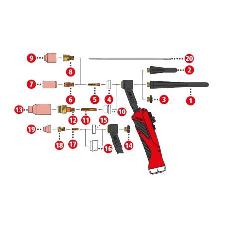 Brennerkappe kurz L11 für TTP160P Multilock / TTB 300P Multilock (Abbildung Pos. 14)