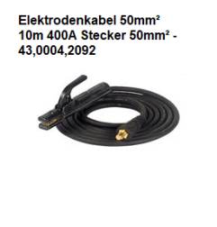 Elektrodenkabel 25mm, 35mm 4m /10m 200A / 300A / 400A Kabelstecker 9 u. 13mm   --Variante--Elektrodenkabel 50mm² 10m 400A Stecker 50mm² - 43,0004,2092