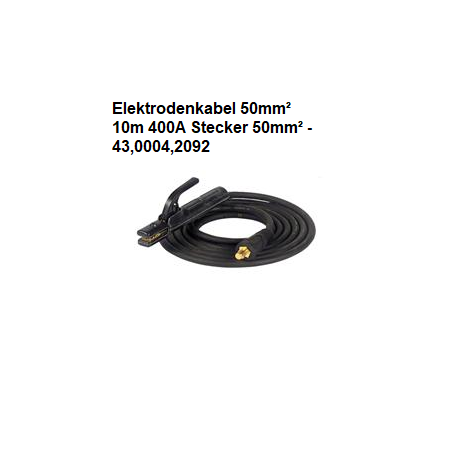 Elektrodenkabel 25mm, 35mm 4m /10m 200A / 300A / 400A Kabelstecker 9 u. 13mm   --Variante--Elektrodenkabel 50mm² 10m 400A Stecker 50mm² - 43,0004,2092