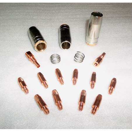 MB 25 Set 1,2mm, 3 Gasdüsen, 10 Stromdüsen, 2 Gasdüsenträger, 2 Haltefedern - 145.0076_1_12 -  -  - 20,95 € - 