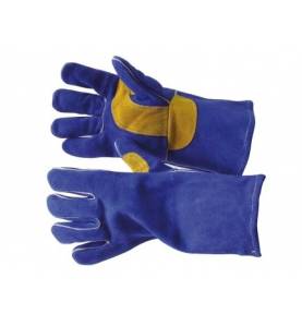 MIG MIG Schweißhandschuh Trafimet Gr. 10 Blaue Rindsleder 5 Finger-Schweisshandschuh mit integrierten Innenfutter - F20150.10 - 