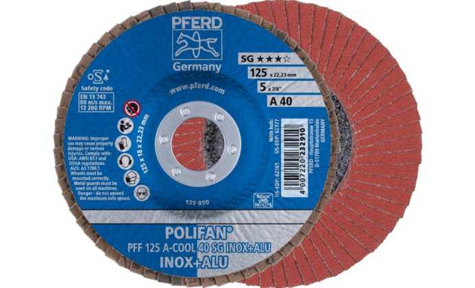 POLIFAN PFERD PFF 125 A-COOL 40 / SG INOX+ALU - 67654125 - 472223291 - 6,70 €