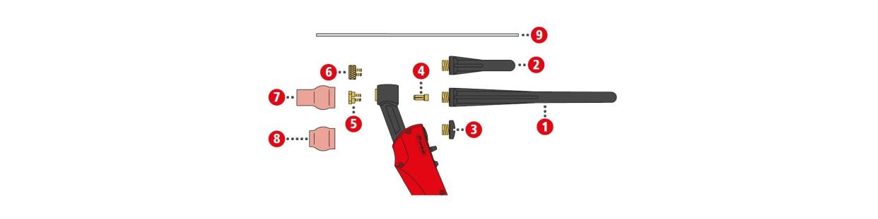 Verschleissteile für TTG1200A / TTG1600A / TTW2500A / TTW3000A /  AL 1500