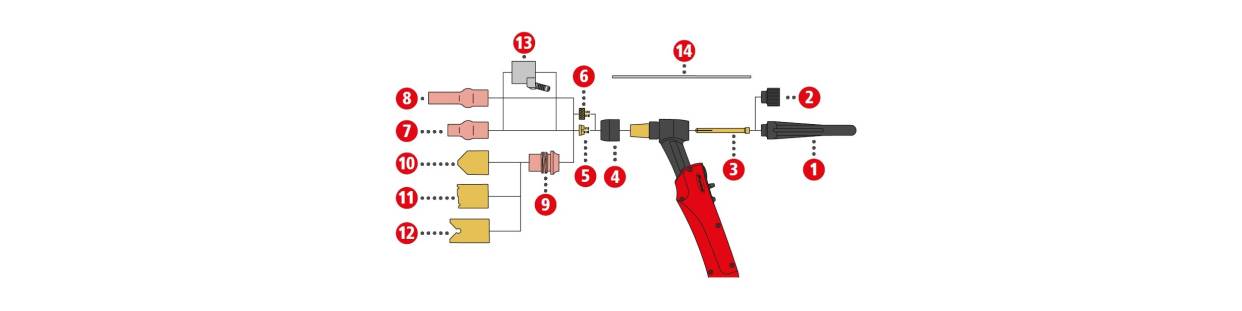 Verschleissteile für TTG2200A / TTW4000A / TTW 4000 A Rauchabsaugung