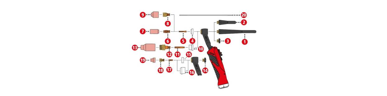 Verschleissteile für TTB 160P ML G / TTB 300P W ML (Multilock)